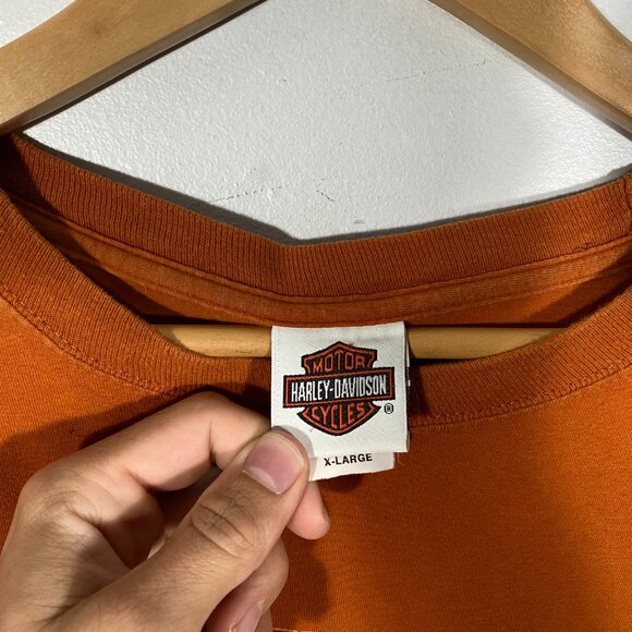 2012 Harley Davidson Sturgis Rally Crew Tee Burnt Orange men's size XL - Picture 5 of 8